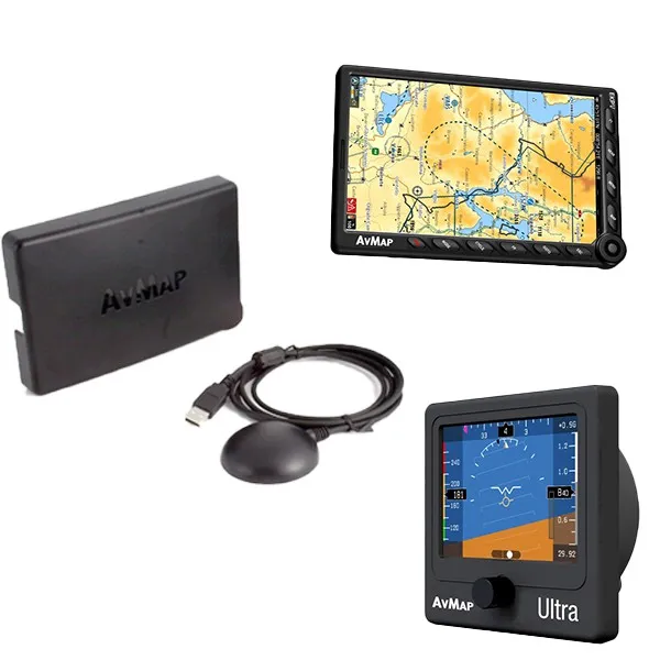 Avmap Kit: EKP V + Docking Station + Ultra EFIS for airplane pilots | BAYO