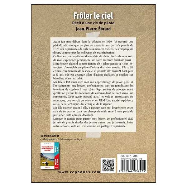 Skimming the Sky. Story of a Pilot's Life. for airplane pilots | BAYO