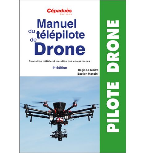 recto pour le manuel de télépilote de drone