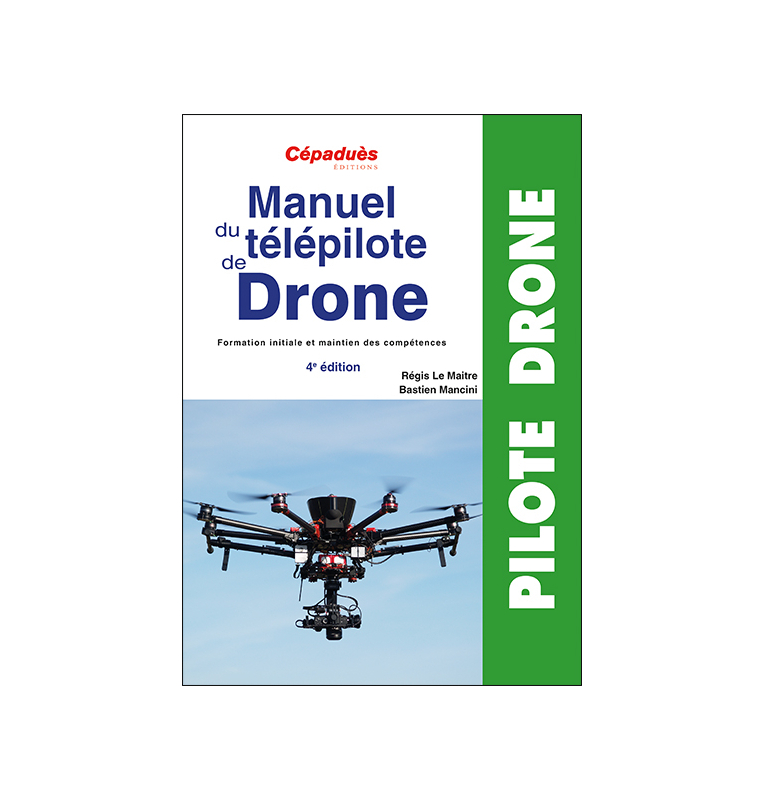 recto pour le manuel de télépilote de drone