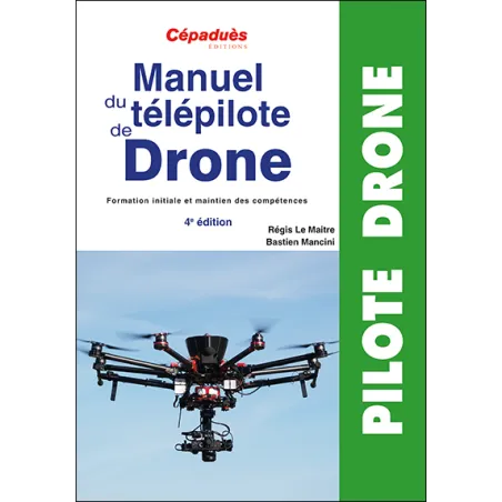 recto pour le manuel de télépilote de drone