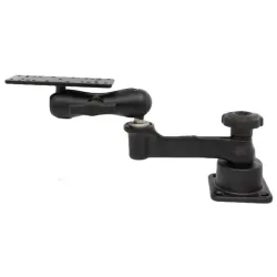 RAM-109H-2 - ARTICULATED ARM WITH BALL 3.8 CM - HORIZONTAL MOUNTING for airplane pilots | BAYO