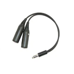 Female Aviation Headset to NATO US Male Helicopter Adapter for airplane pilots | BAYO