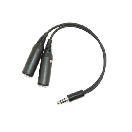 Female Aviation Headset to NATO US Male Helicopter Adapter for airplane pilots | BAYO