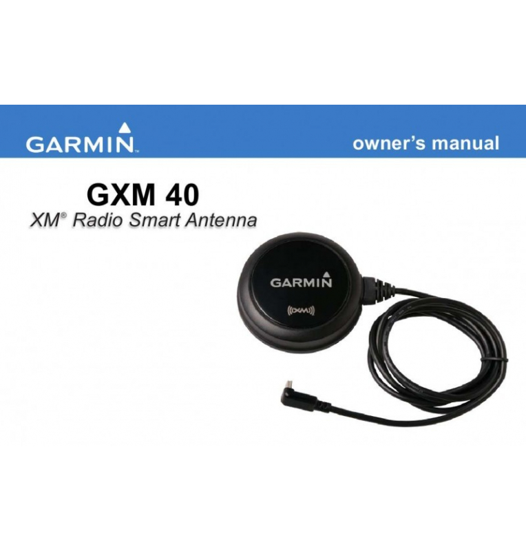 Manuel d`utilisation pour GXM 40 (en anglais) Garmin - 1