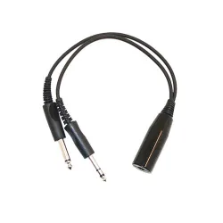 Female NATO US Helicopter Headset to Male Aviation Adapter for airplane pilots | BAYO