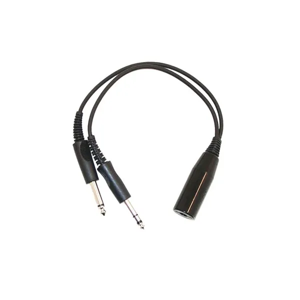 Female NATO US Helicopter Headset to Male Aviation Adapter for airplane pilots | BAYO