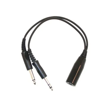 Adaptateur casque hélico NATO US femelle vers avion male Pilot Communications - 1