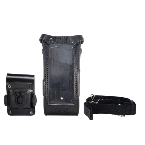 Leather case with swivel clip for ICOM radio for airplane pilots | BAYO
