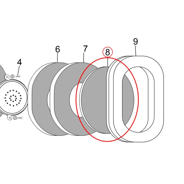 Filtre dôme David Clark pour casques série H10 David Clark - 2