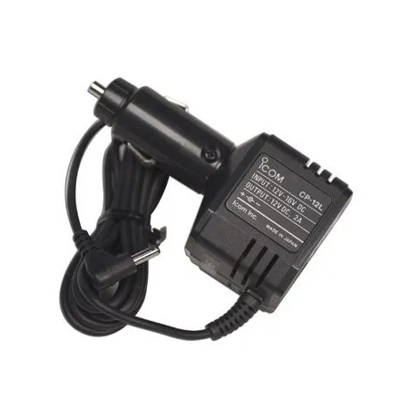 Cordon allume cigare 13,8V avec filtre et prise coudée ICOM - 1