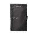 Three-Panel Document 3 Holder Black for airplane pilots | BAYO