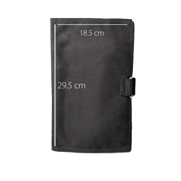 Three-Panel Document 3 Holder Black for airplane pilots | BAYO