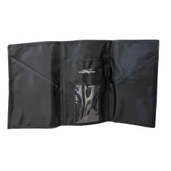 Three-Panel Document 3 Holder Black for airplane pilots | BAYO
