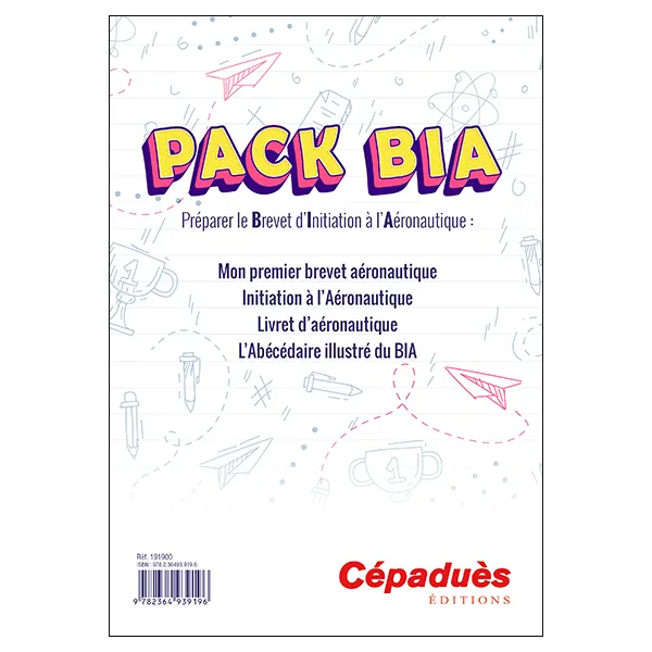 BIA Pack - Aeronautical Initiation Certificate Preparation - 4-book set for airplane pilots | BAYO
