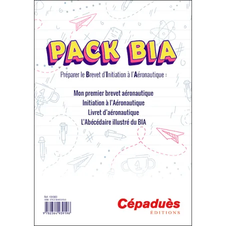 BIA Pack - Aeronautical Initiation Certificate Preparation - 4-book set for airplane pilots | BAYO