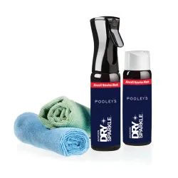 Pooleys waterless cleaner – STARTER KIT for airplane pilots | BAYO