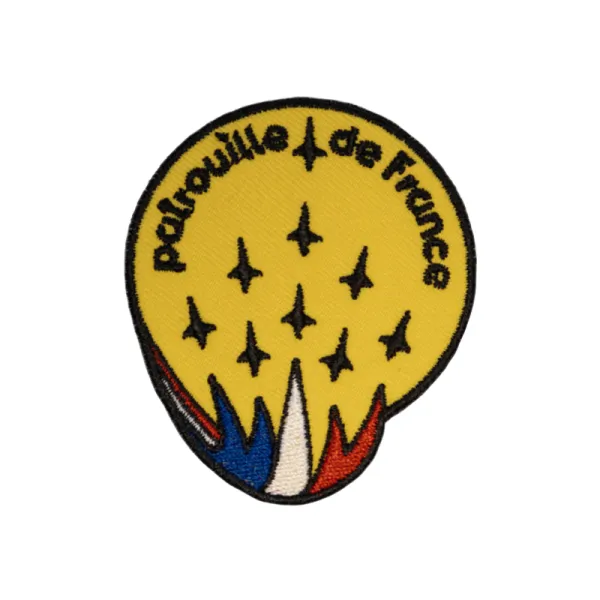 Small Embroidered Patrouille de France Patch for airplane pilots | BAYO