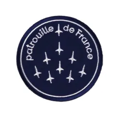 Embroidered Patrouille de France Bicolour patch for airplane pilots | BAYO