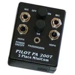 Pilot Communications Portable Aviation Intercom PA200T for airplane pilots | BAYO
