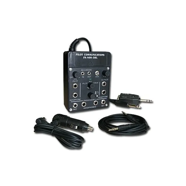Pilot Communications Portable Intercom for 4 Headsets for airplane pilots | BAYO