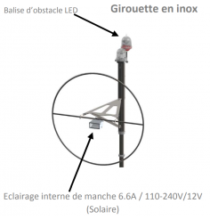 Girouette STNA (OACI) en inox