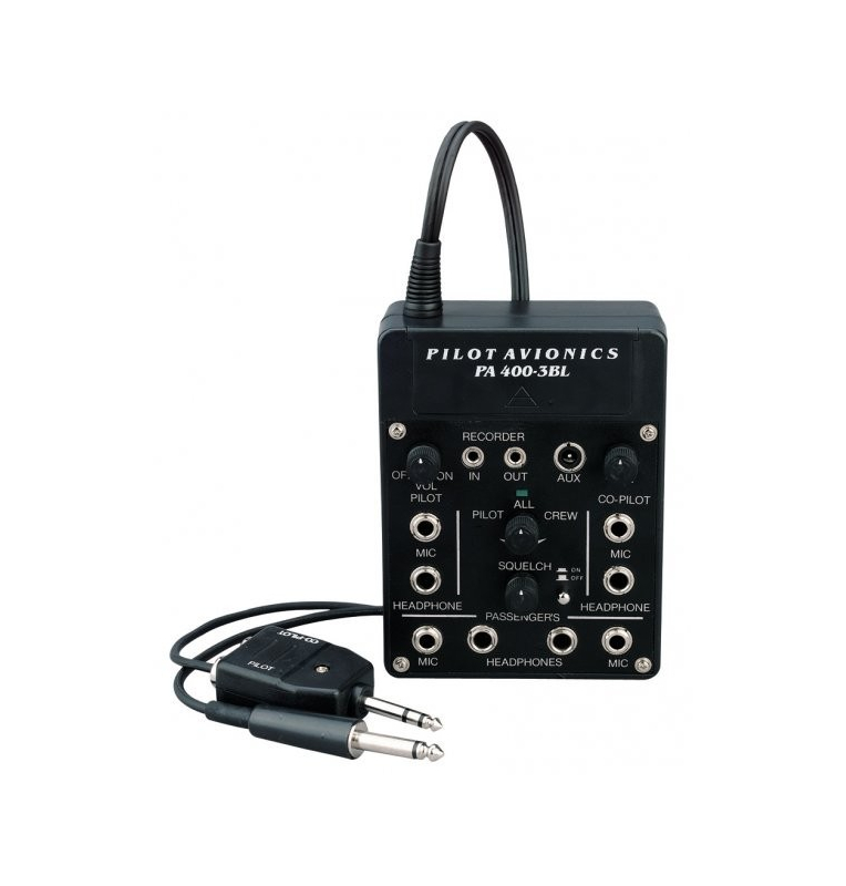 Pilot Communications Intercom portable pour 4 casques avec ASC Pilot Communications - 1