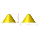 Yellow Conical Marker - Taxiway Delimitation for airplane pilots | BAYO