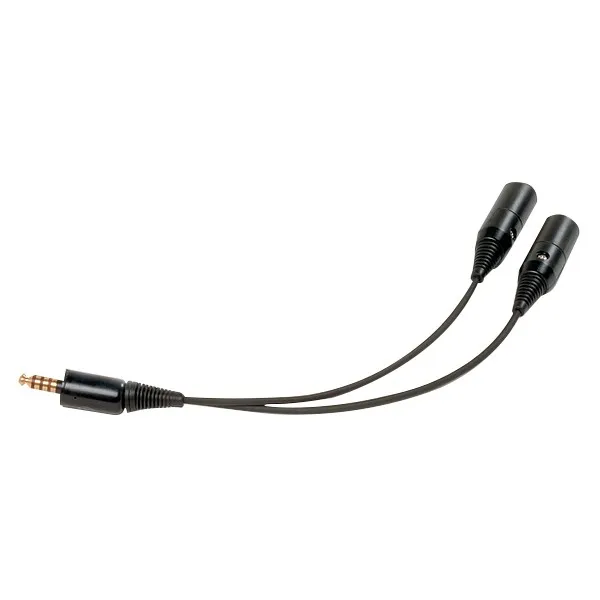 Dual Aviation Jacks to NATO UK Helicopter Adapter for airplane pilots | BAYO