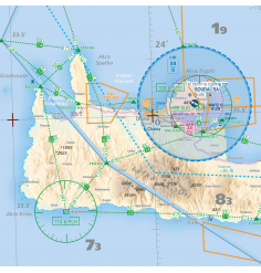 Carte 2023 VFR AIRMILLION ZOOM Grèce Sud