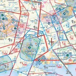 ZOOM Southern UK | VFR Chart AIRMILLION for airplane pilots | BAYO