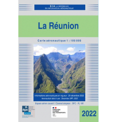 Carte VFR SIA La Réunion au 1:100000 - 2022