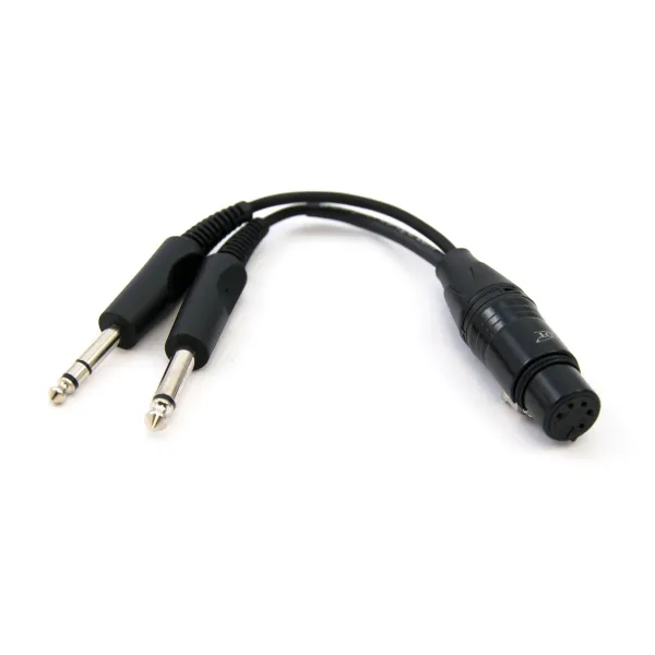 Airbus Single Plug Adapter to Female Aviation Headset for airplane pilots | BAYO