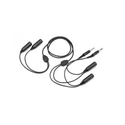 Headset Adapter for Dual Headset + 1.80m Extension for airplane pilots | BAYO