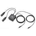 Dual Female Aviation Jack Adapter to PC Audio Jacks for airplane pilots | BAYO