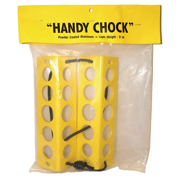 Yellow Travel Wheel Chocks for airplane pilots | BAYO