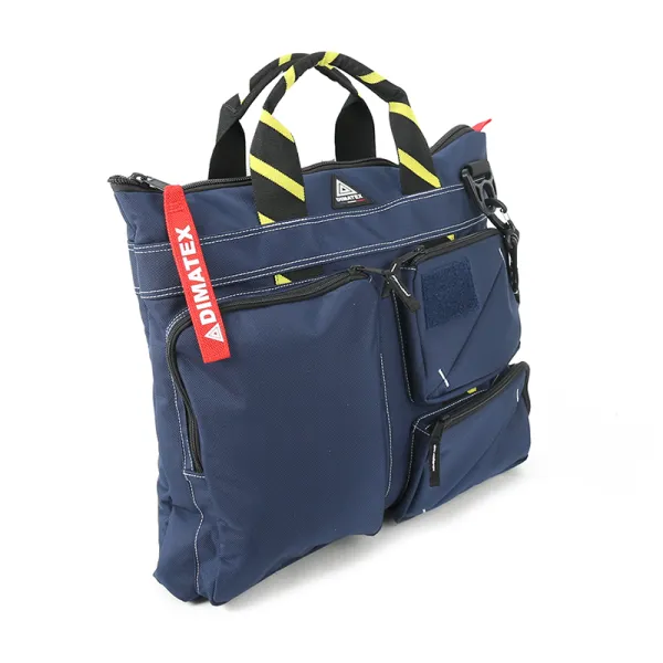 Helmet bag FURTIF NG Blue/Yellow for airplane pilots | BAYO