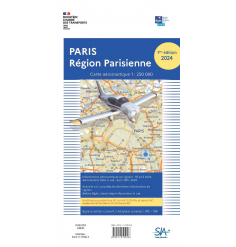 Cartes et Atlas Aéro 2024 - Carte VFR SIA Région Parisienne au 1:250000