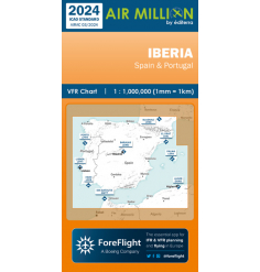Carte VFR AIRMILLION Iberia 2024