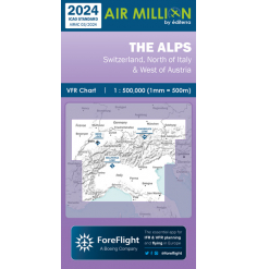 Carte VFR AIRMILLION Zoom 500 Alpes 2024