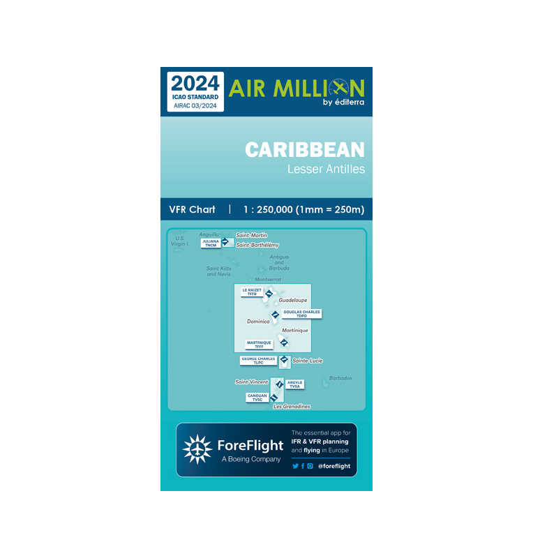 Carte VFR AIRMILLION Caribbean