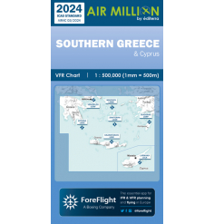 Carte 2024 VFR AIRMILLION ZOOM Grèce Sud