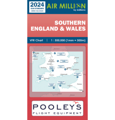 Carte VFR 2024 AIRMILLION ZOOM Southern UK