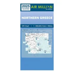 ZOOM Northern Greece | VFR Chart AIRMILLION for airplane pilots | BAYO