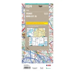 Laminated North-East Map - IGN for airplane pilots | BAYO