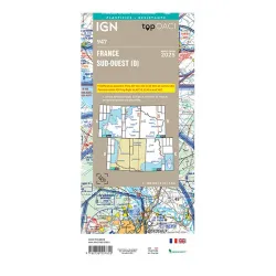 Laminated South-West Maps - IGN for airplane pilots | BAYO