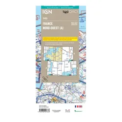 Laminated 2024 IGN ICAO VFR Regional Charts for airplane pilots | BAYO