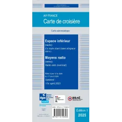 SIA cruise chart (Lower airspace and radio means) at 1:2000000 - Edition 2020 for airplane pilots | BAYO