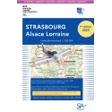 Carte plastifiée VFR SIA Strasbourg Alsace Lorraine au format 1:250000 édition 2025