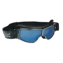Lunettes Aviator Goggle Cuir noir  - 1